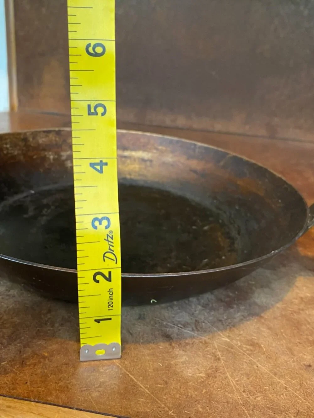 Two (2) Unbranded Carbon Steel French Chef's Skillets Saute Frying Pans